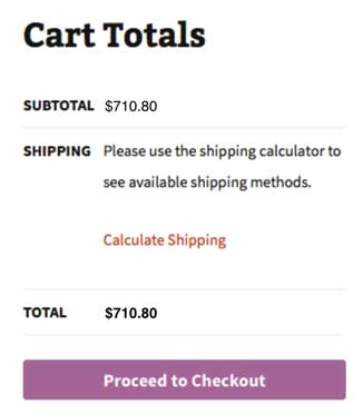 Woocommerce Cart Calculate Shipping 1