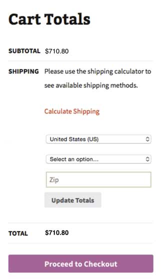 Woocommerce Cart Calculate Shipping 2