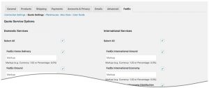 FedEx Small Package Quotes Quote Settings