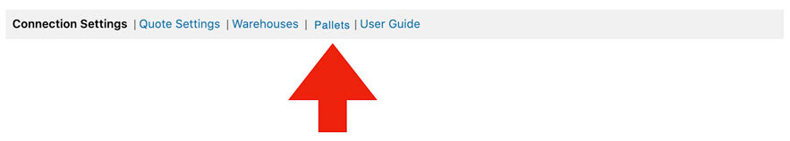 Pallets In LTL Freight Quotes Navigation Menu