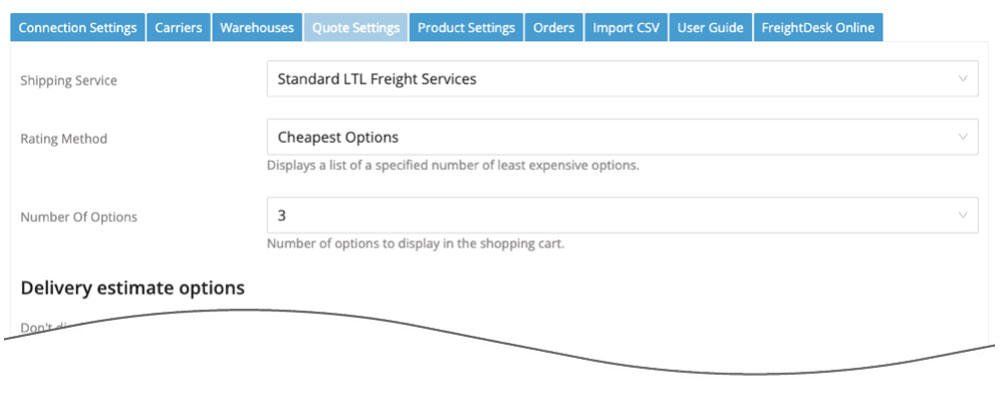BigCommerce Cerasis Quote Settings