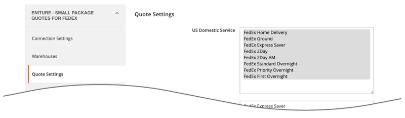 Small Package Quotes Magento Module For FedEx Customers Quote Settings