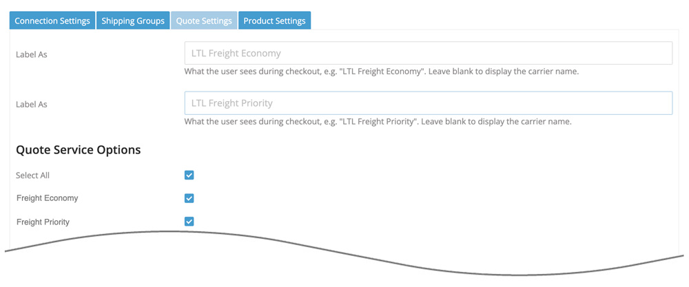 Real-time Shipping Quotes for BigCommerce FedEx Freight Quote Settings