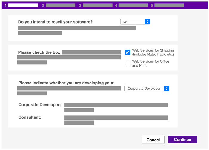 Illustration of FedEx Web Services Application