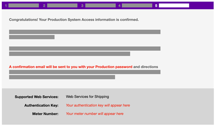 Illustration of FedEx Web Services Confirmation