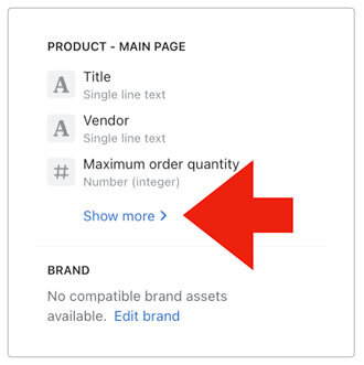 Min/Max Order Quantity for Shopify Dynamic Resources Show More Link