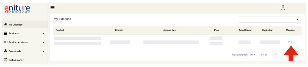 Eniture Technology Licensing Portal for Magento Licenses