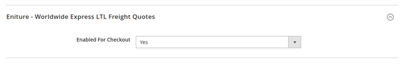 Enable Worldwide Express LTL Freight Quotes for Magento