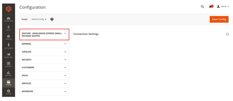 Magento Worldwide Express Small Package Quotes Module Settings