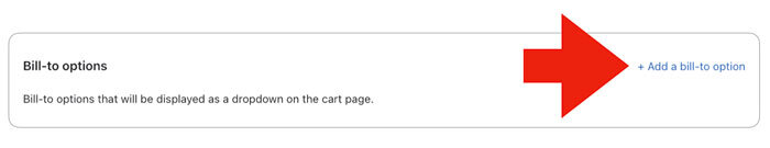 Shipping Account Capture for Shopify Add Bill To Provider