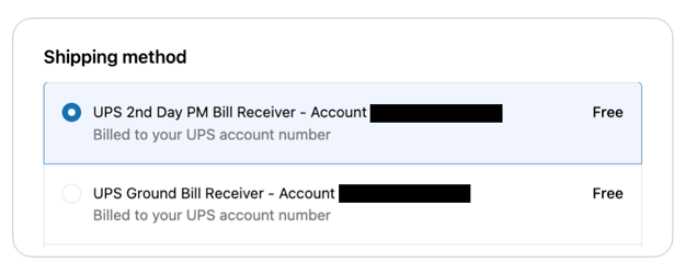 Shipping Account Capture for Shopify Shipping Methods Presented