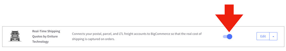 BigCommerce Enable Real-time Shipping Quotes
