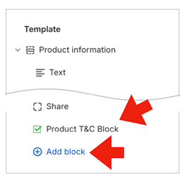 Terms & Conditions for Shopify app - App block visibility