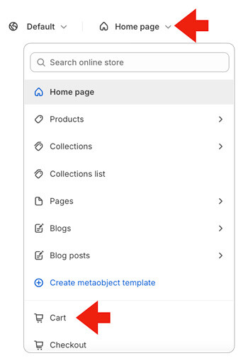 Edit Cart theme page in Shopify for the Terms & Conditions app.