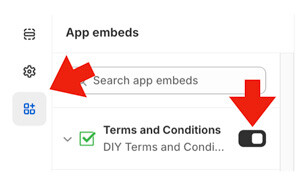 Terms & Conditions for Shopify app - Toggle off free version