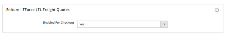 Magento 2 TForce LTL Freight Quotes - Enable Shipping Method
