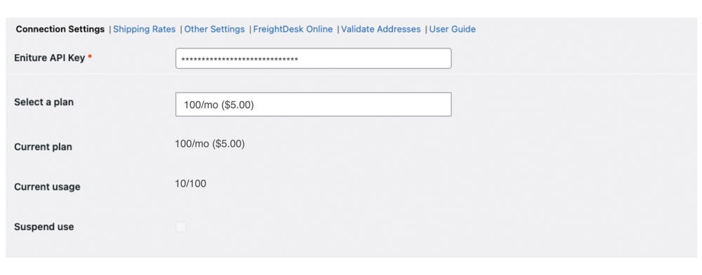 Distance Based Shipping Calculator for WooCommerce - Connection Settings
