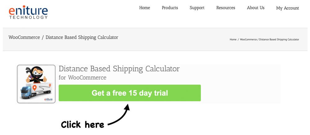 Distance Based Shipping Calculator for WooCommerce - Free Trial