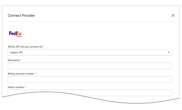 Real Time Shipping Quotes Legacy API Connection Settings for Fedex