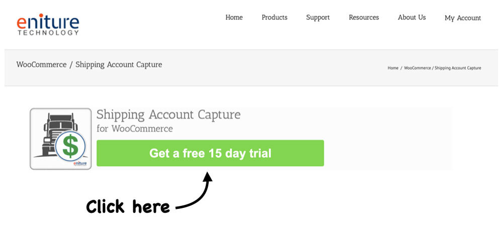 Shipping Account Capture plugin for WooCommerce - Get A Free Trial