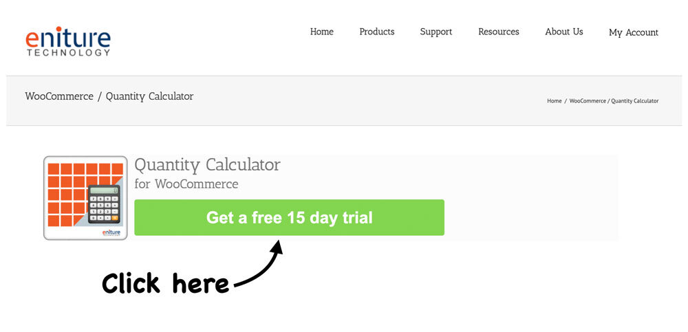 Quantity Calculator for WooCommerce - Free Trial
