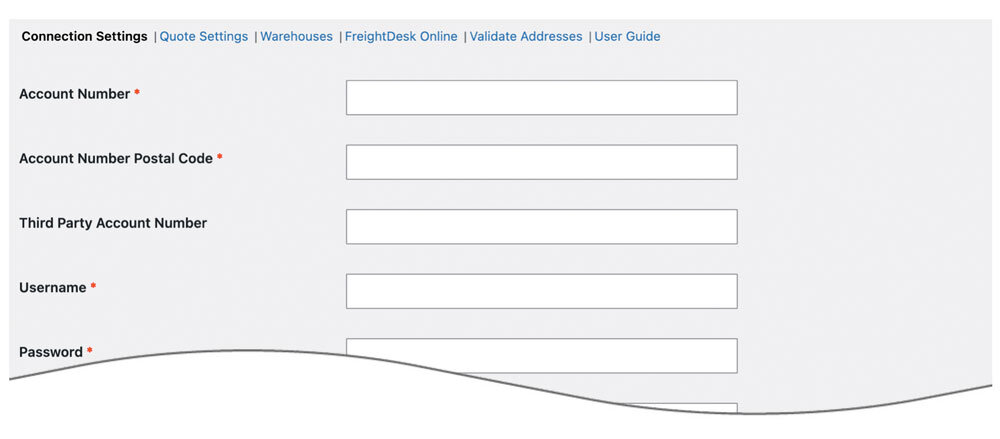 SAIA LTL freight plugin for WooCommerce - Connection Settings