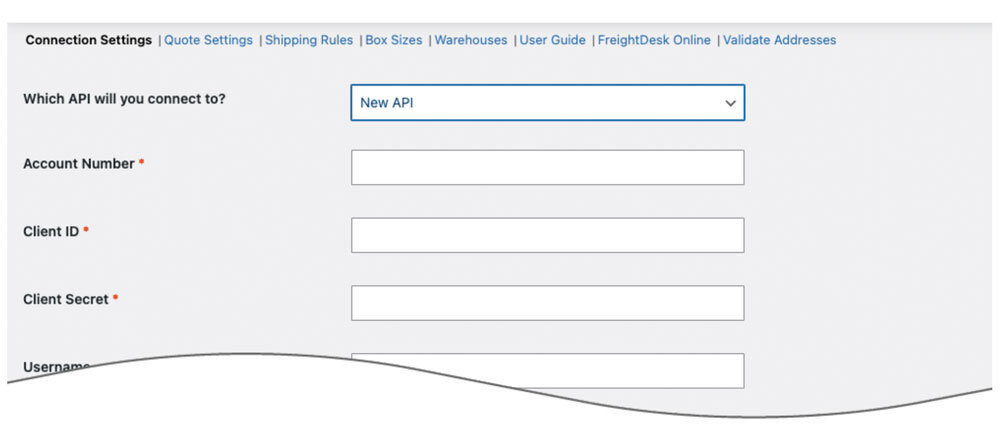 UPS plugin for WooCommerce - Connection Settings