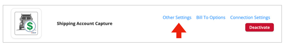 Shipping Account Capture integration for the Real Time Shipping Quotes app for BigCommerce - Other Settings