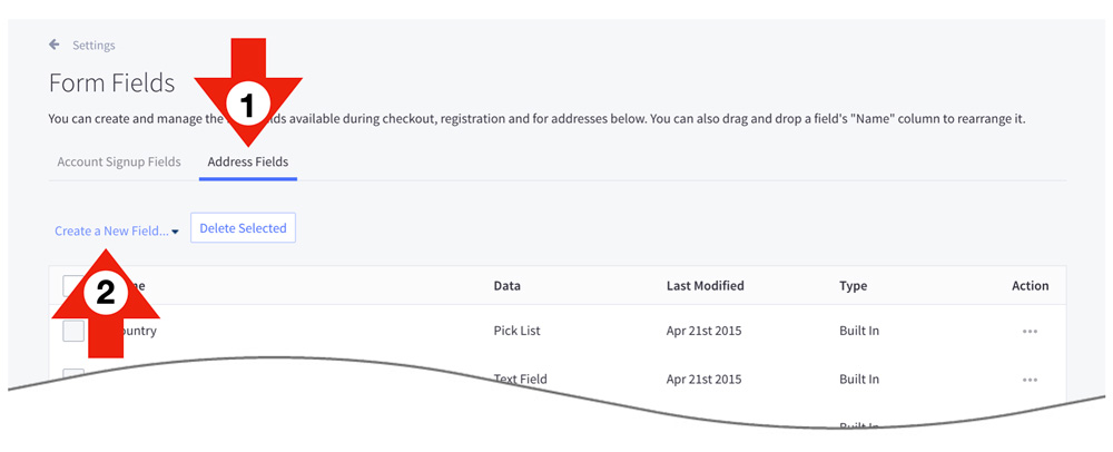 BigCommerce Settings to support Shipping Account Capture in the Real Time Shipping Quotes app.