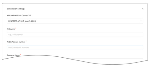 FedEx Small Package Quotes for BigCommerce - Account Information