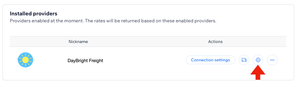 Real Time Shipping Quotes for Wix - Quote Settings