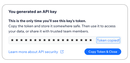 Wix API Key for Connecting to FreightDesk Online